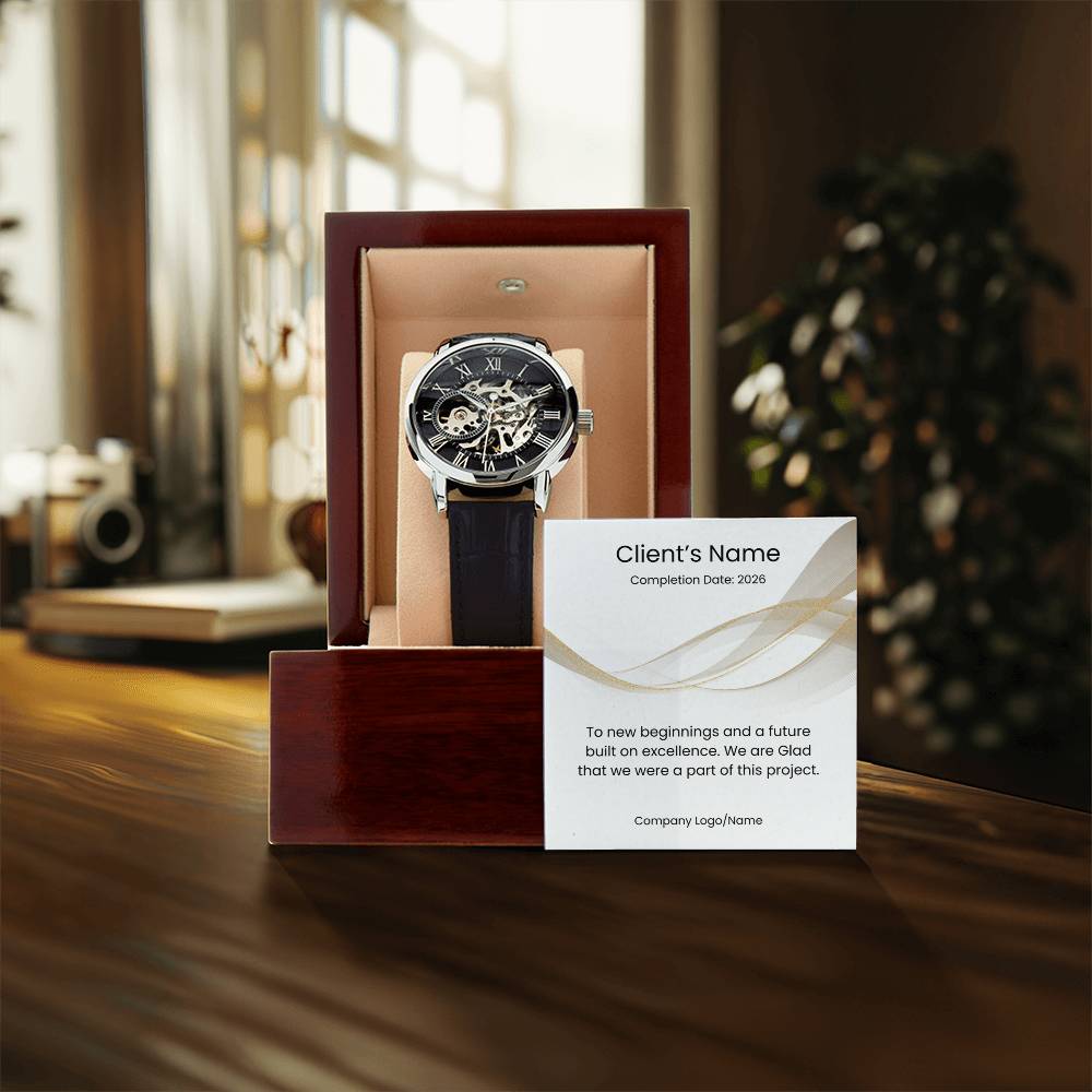 Men's Openwork Watch-Client Appreciation