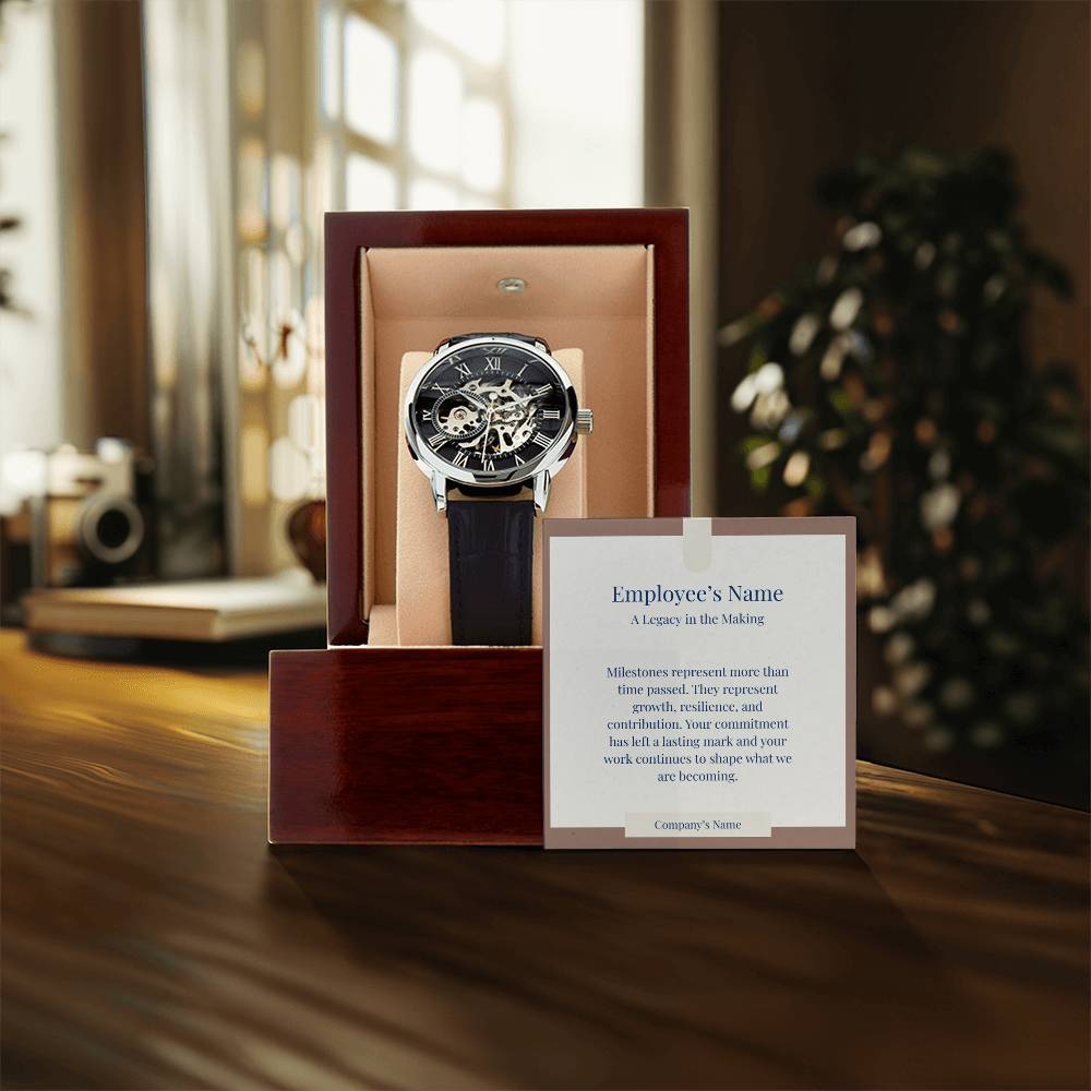 Men's Openwork Watch-Employee Milestone
