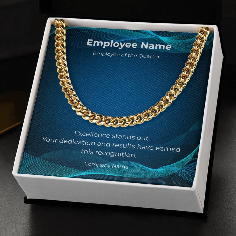 Cuban Link Chain-Employee Recognition-Quarter