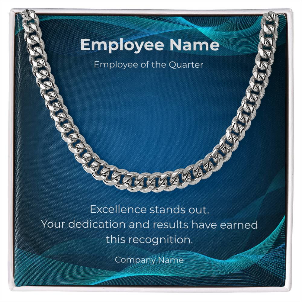 Cuban Link Chain-Employee Recognition-Quarter