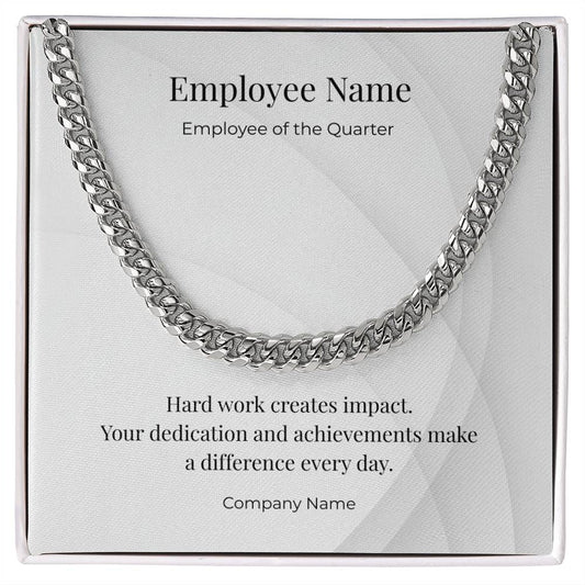 Cuban Link Chain-Employee Recognition-Quarter