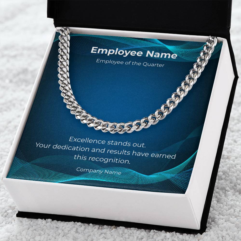 Cuban Link Chain-Employee Recognition-Quarter