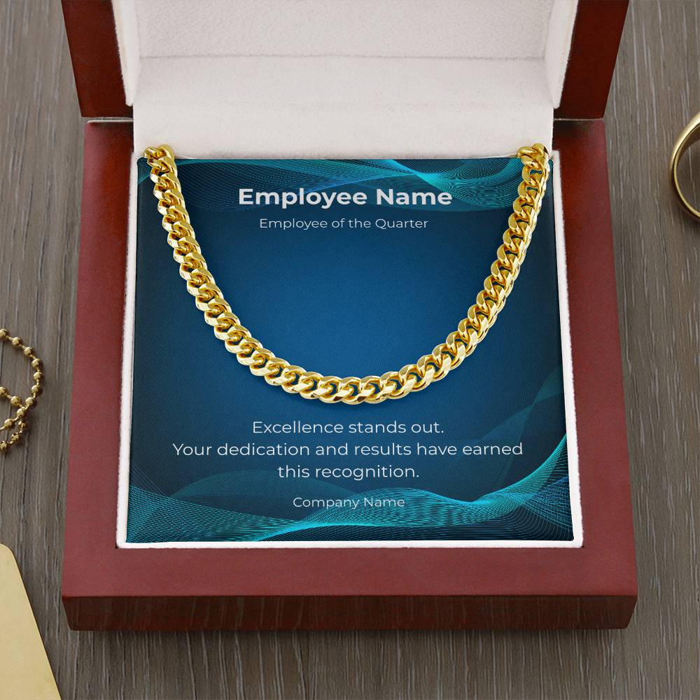 Cuban Link Chain-Employee Recognition-Quarter