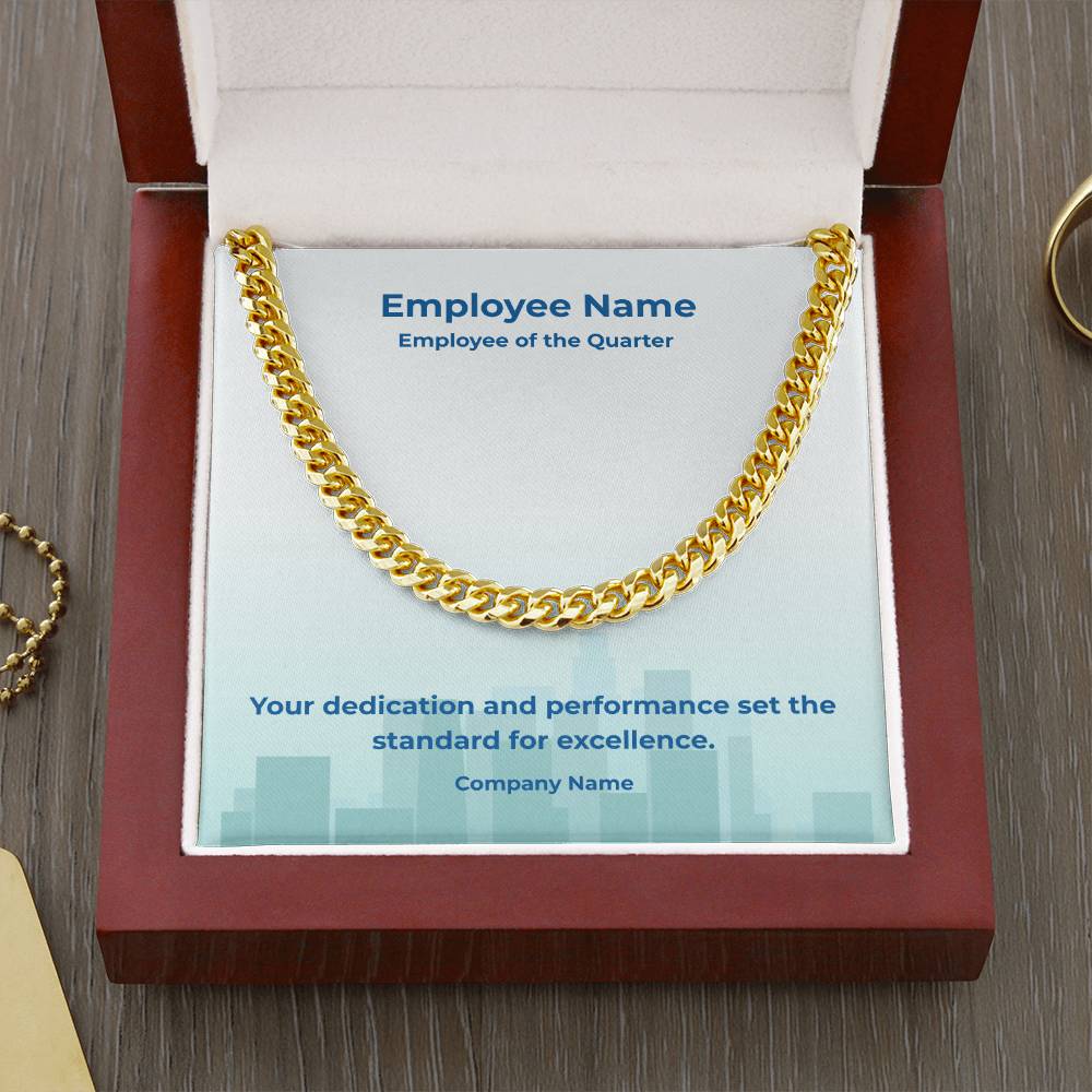 Cuban Link Chain-Employee Recognition-Quarter