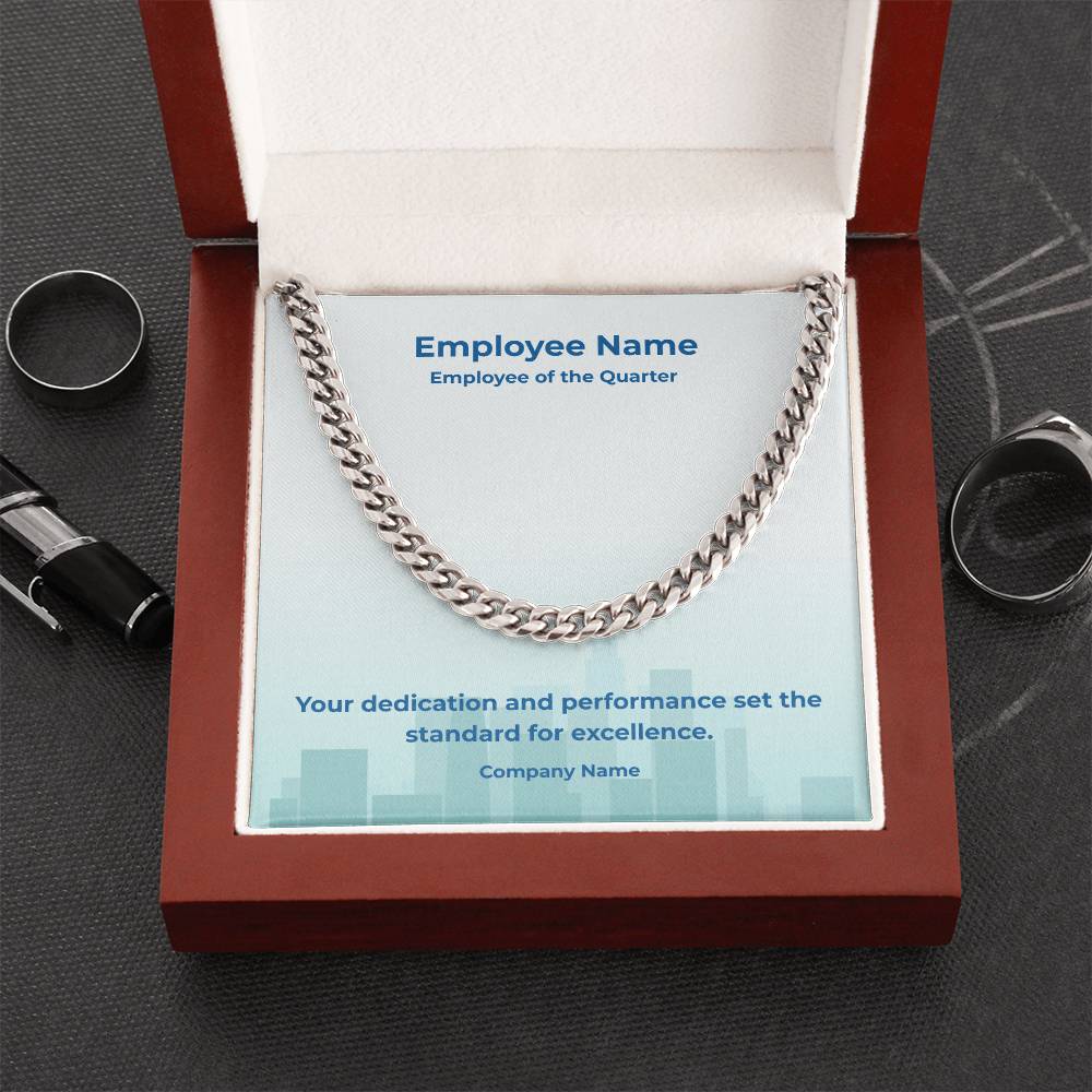Cuban Link Chain-Employee Recognition-Quarter