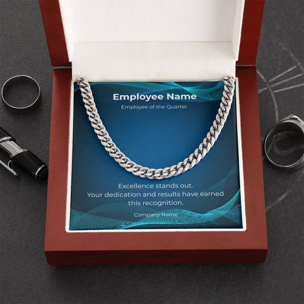 Cuban Link Chain-Employee Recognition-Quarter