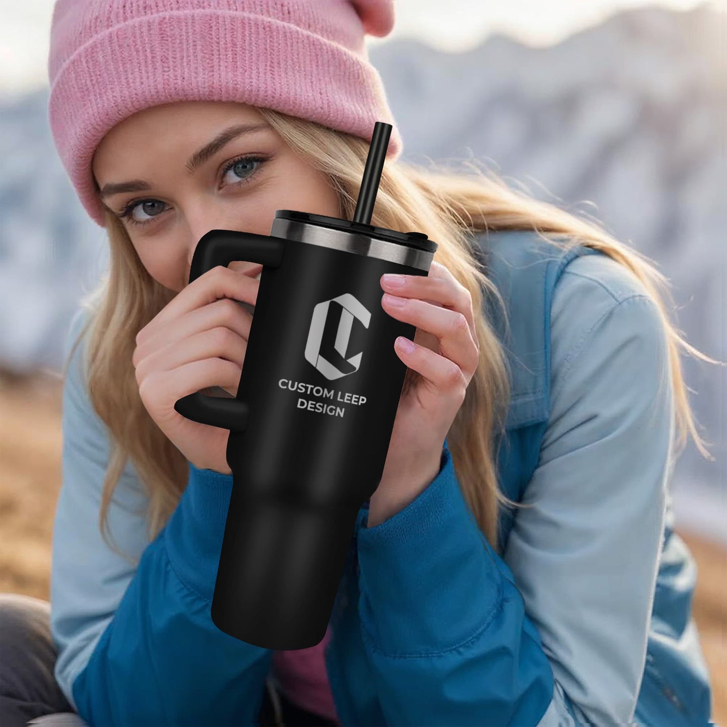 Pinnacle laser-engraved 40oz Tumbler-Branded Mug