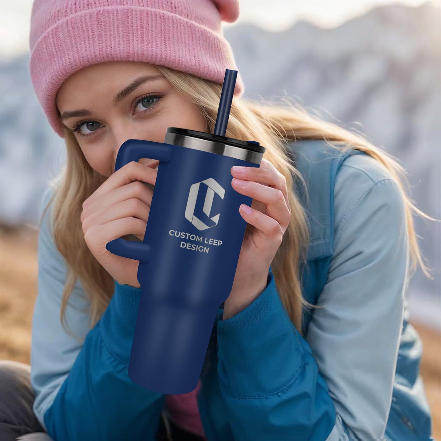 Pinnacle laser-engraved 40oz Tumbler-Branded Mug