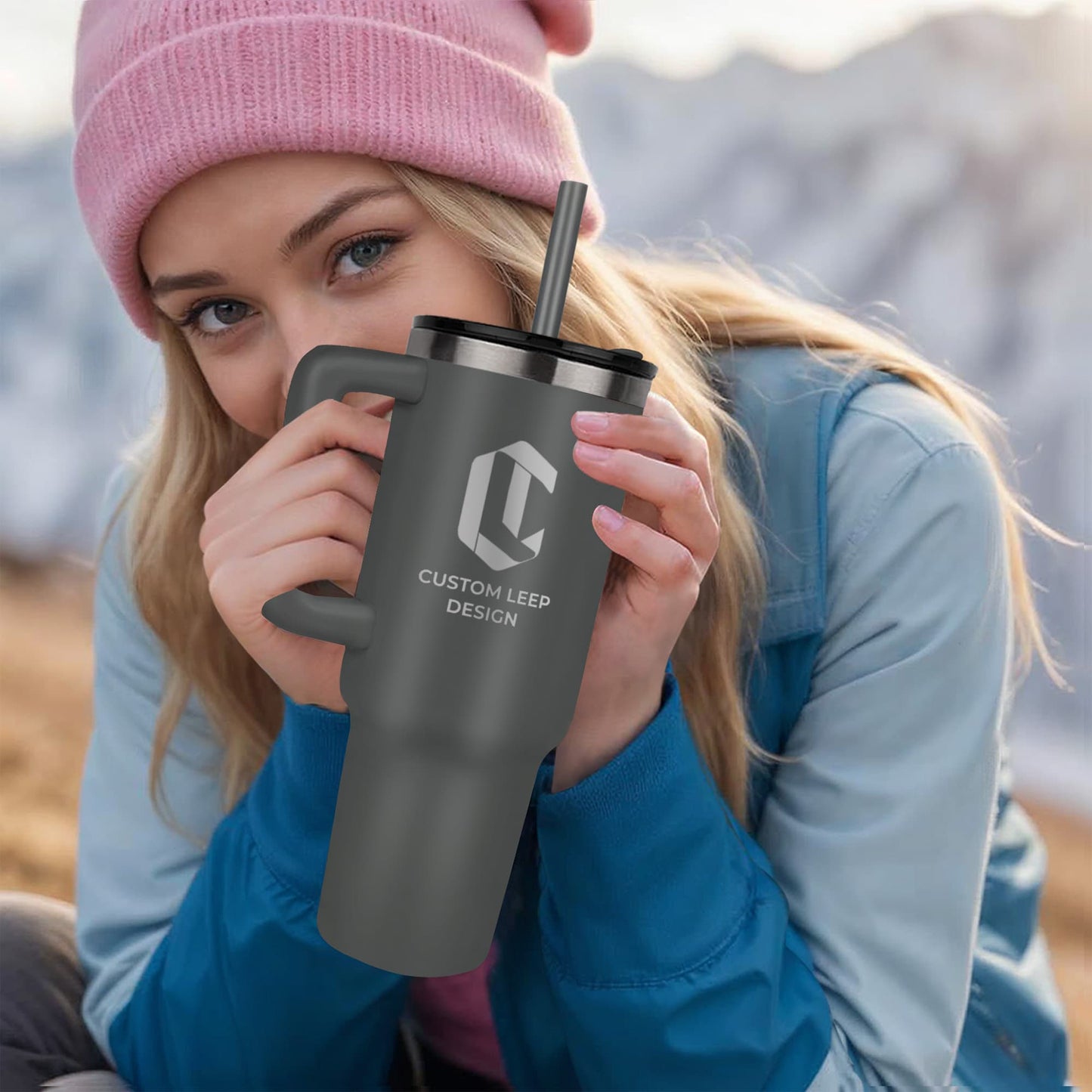 Pinnacle laser-engraved 40oz Tumbler-Branded Mug