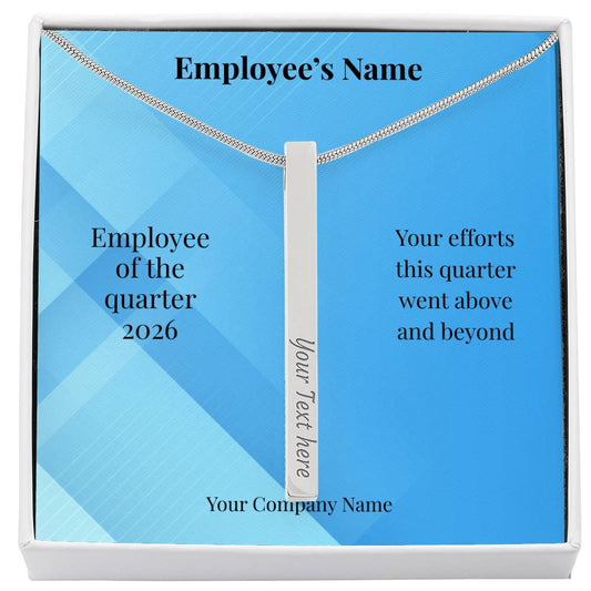 4 Sided Necklace-Employee Recognition