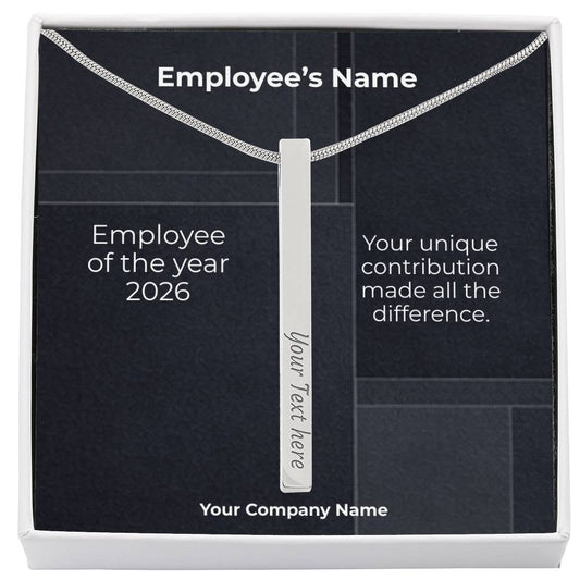 4 Sided Necklace-Employee Recognition