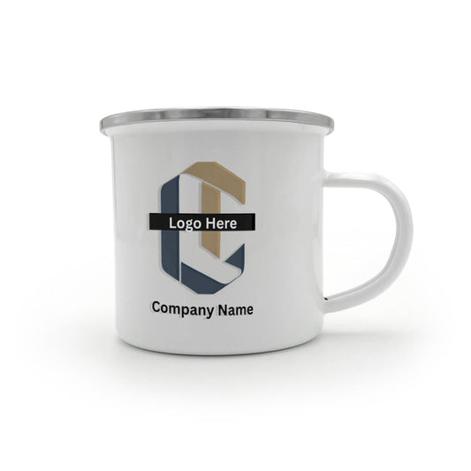 custom-made stainless steel "camping" mug- Business & Hospitality Gifts