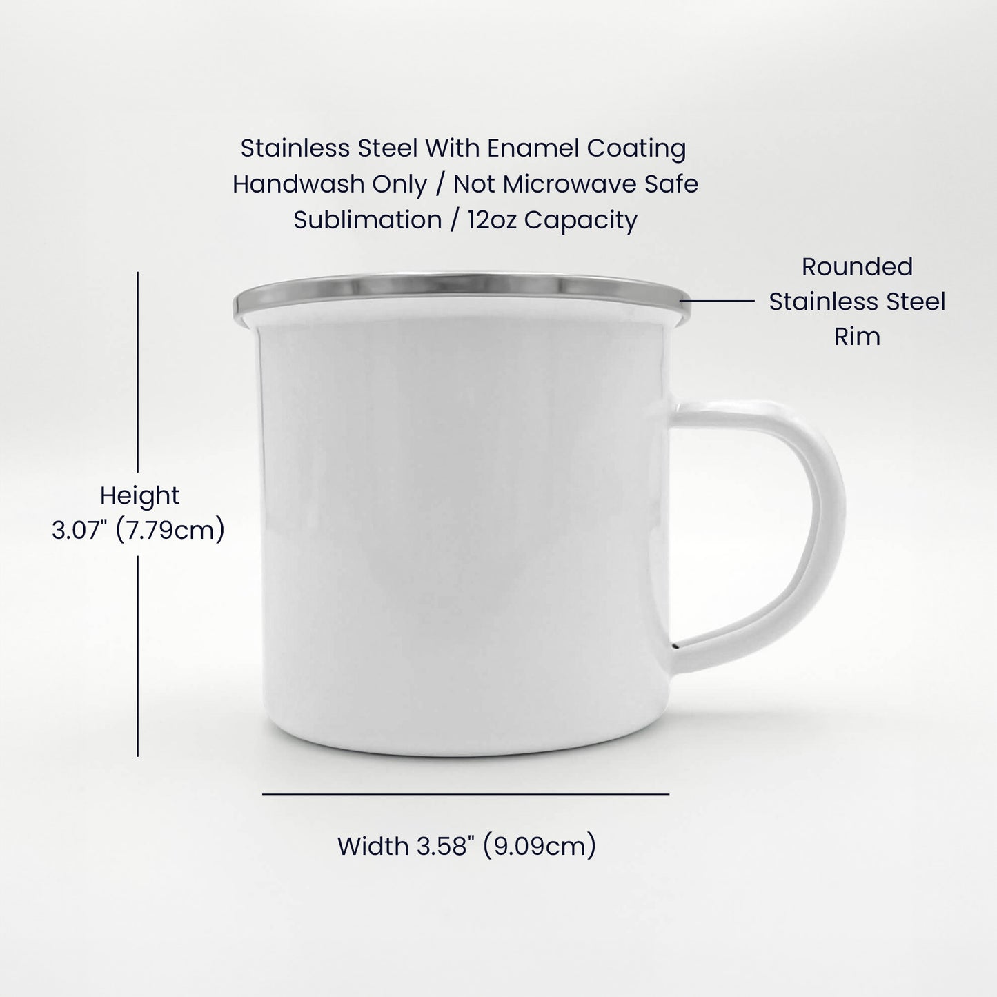 custom-made stainless steel "camping" mug- Business & Hospitality Gifts