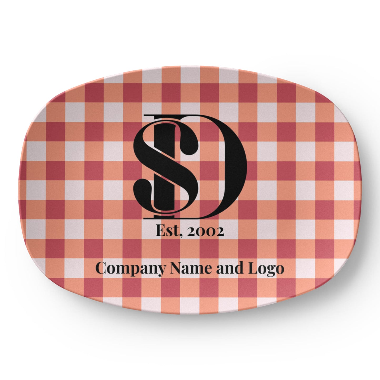Custom printed serving 10” x 14” Platter- Business Branded Serving Platter