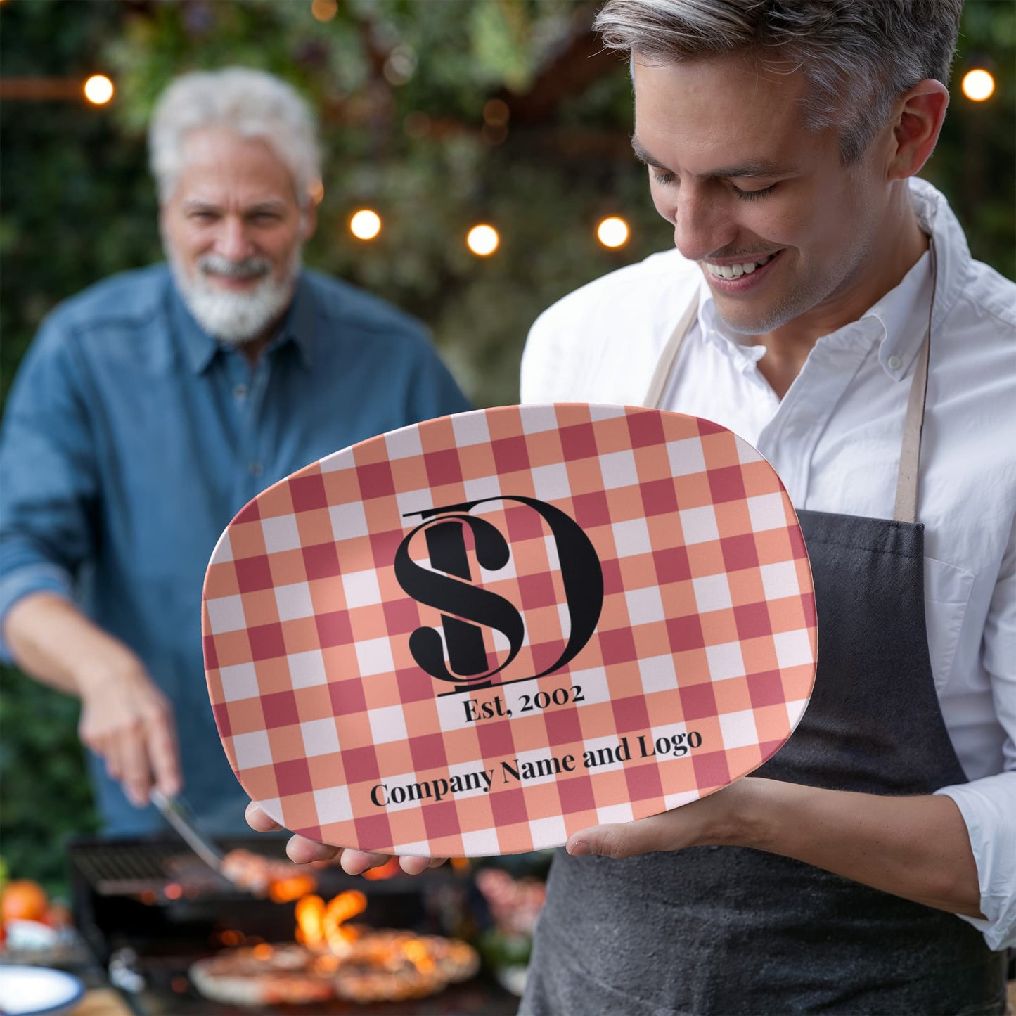 Custom printed serving 10” x 14” Platter- Business Branded Serving Platter