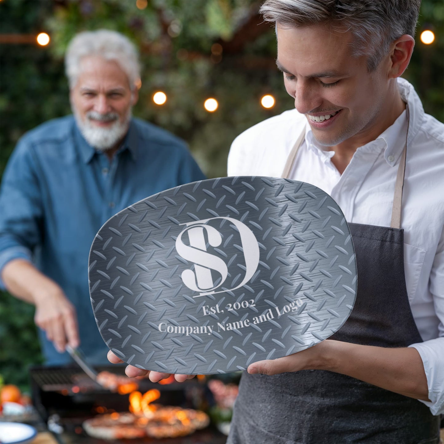 Custom printed serving 10” x 14” Platter- Business Branded Serving Platter