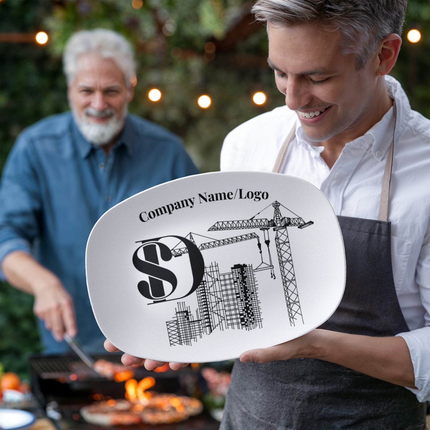 Custom printed serving 10” x 14” Platter- Business Branded Serving Platter