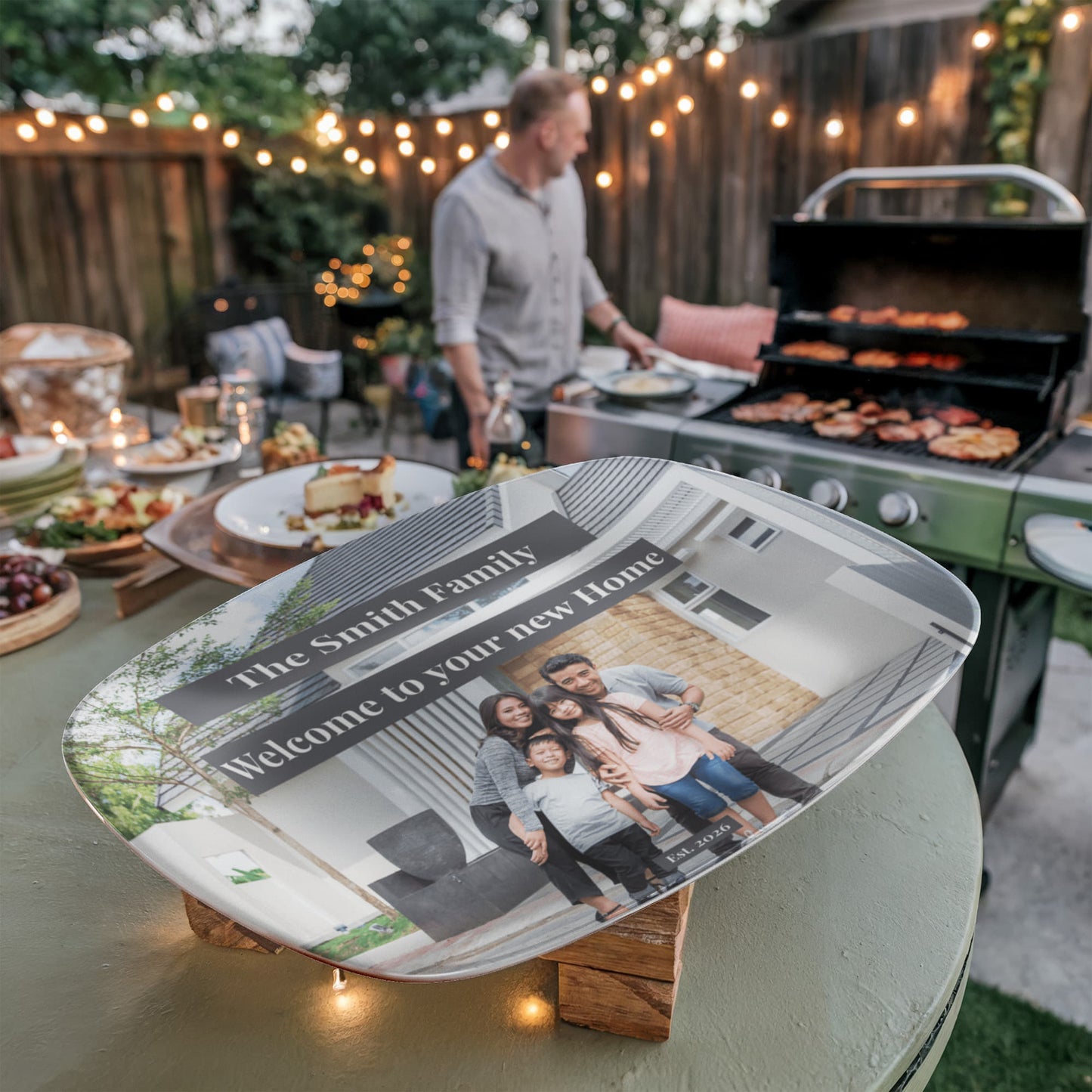 Custom printed serving 10” x 14” Platter- Client Appreciation Gift