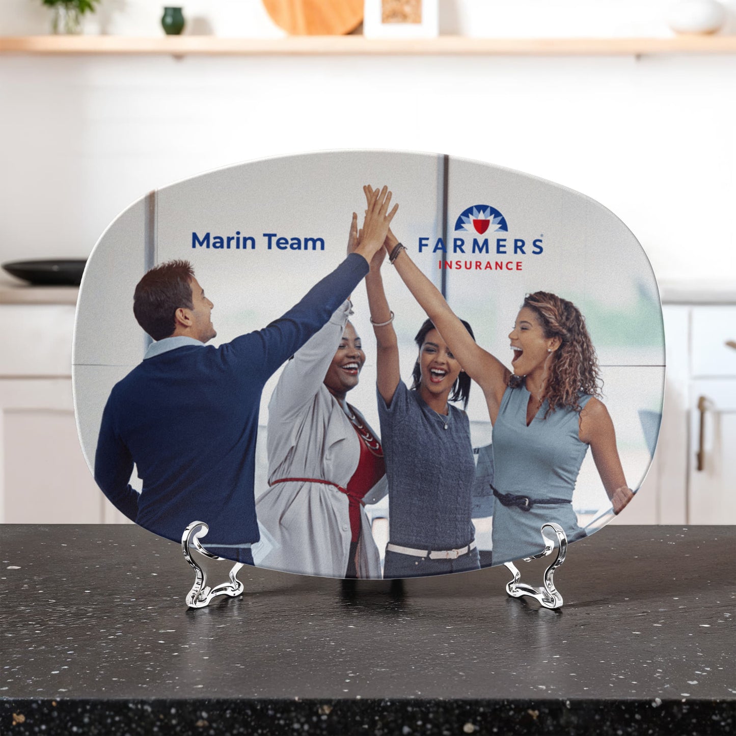 Custom printed serving 10” x 14” Platter- Business Branded Serving Platter