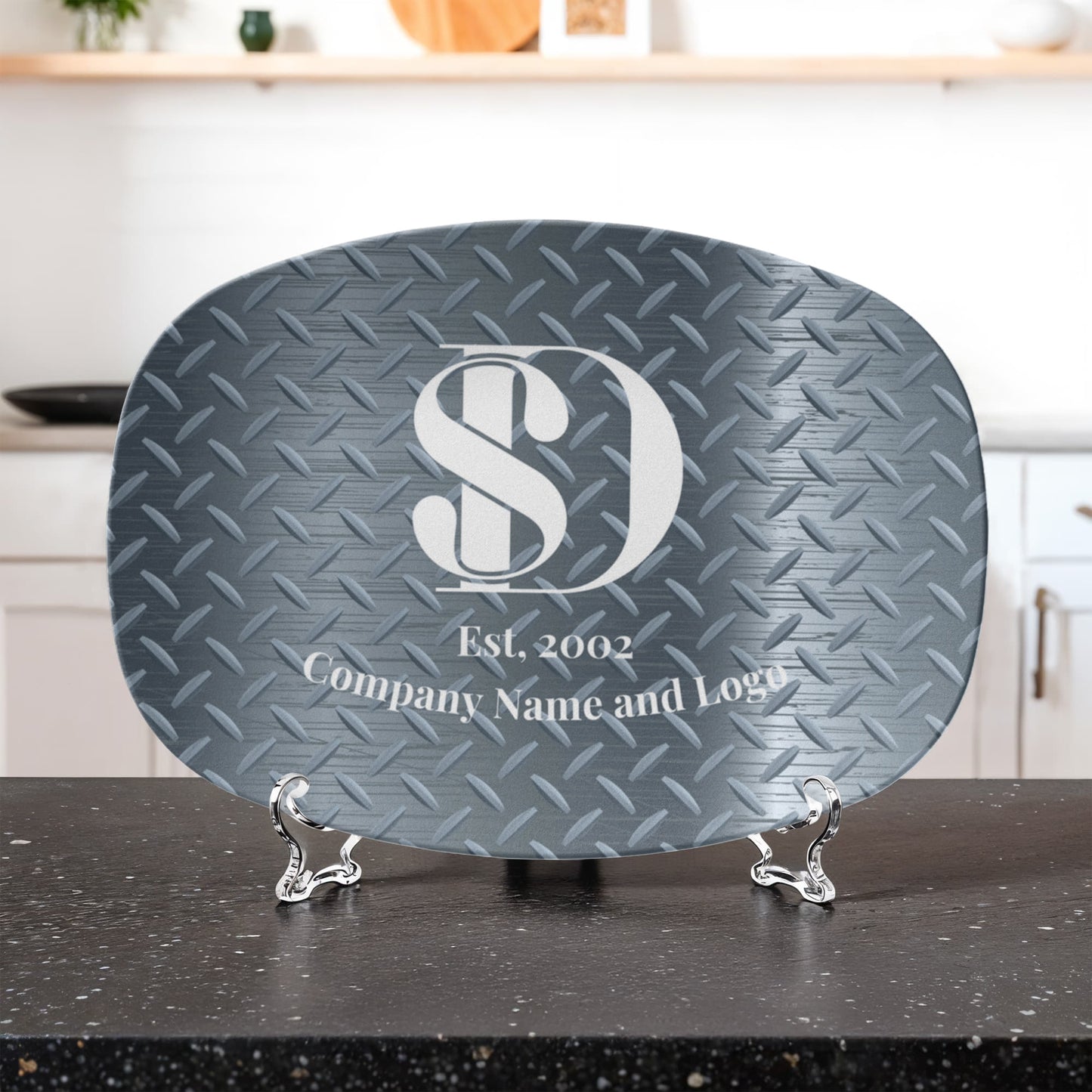 Custom printed serving 10” x 14” Platter- Business Branded Serving Platter