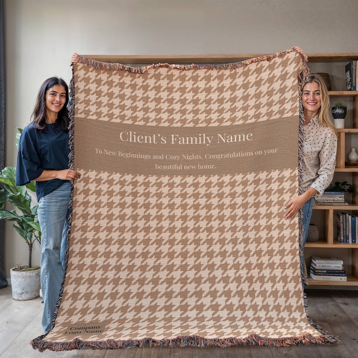 Heirloom Artwork Woven Blanket-Client Appreciation