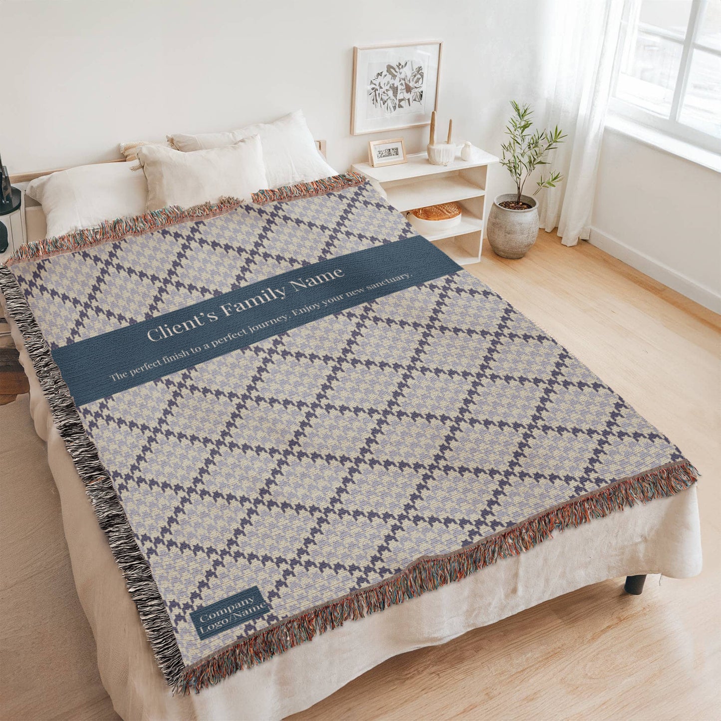 Heirloom Artwork Woven Blanket-Client Appreciation