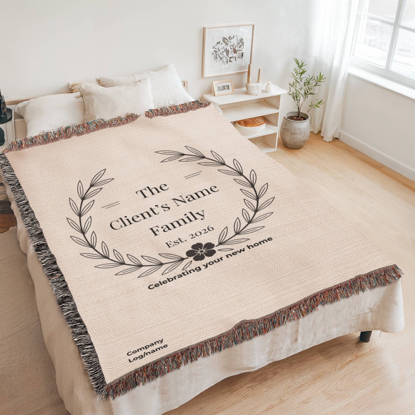 Heirloom Artwork Woven Blanket-Client Appreciation