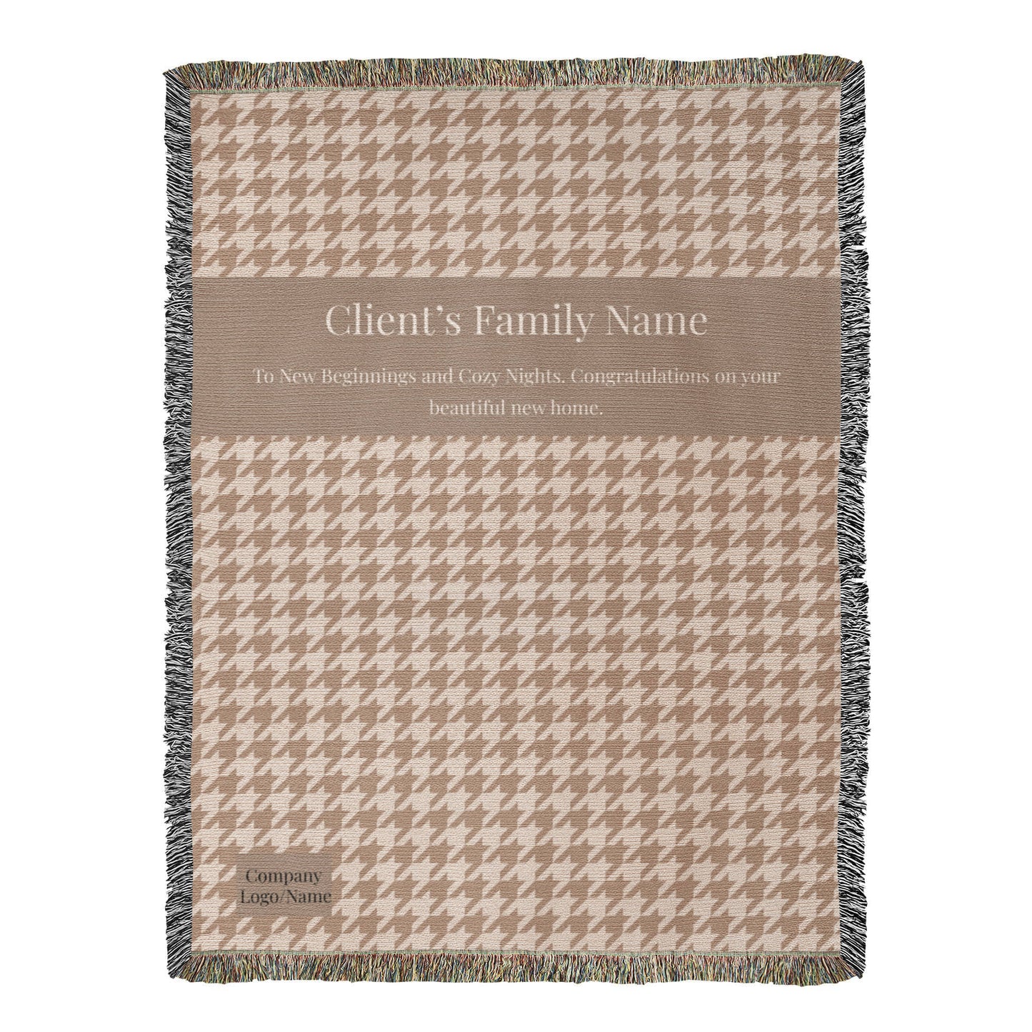Heirloom Artwork Woven Blanket-Client Appreciation