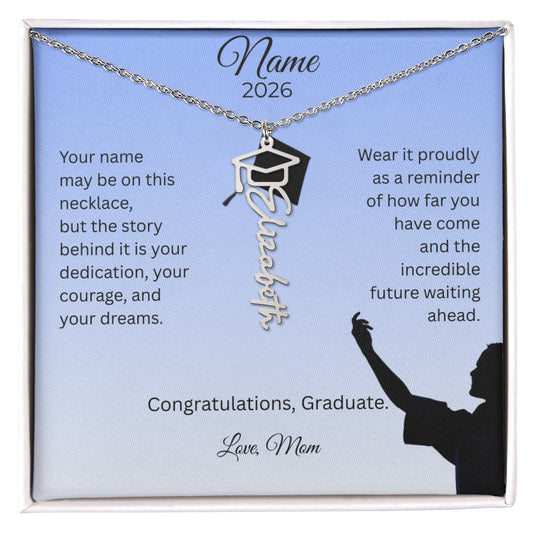 Personalized Graduation Name Necklace