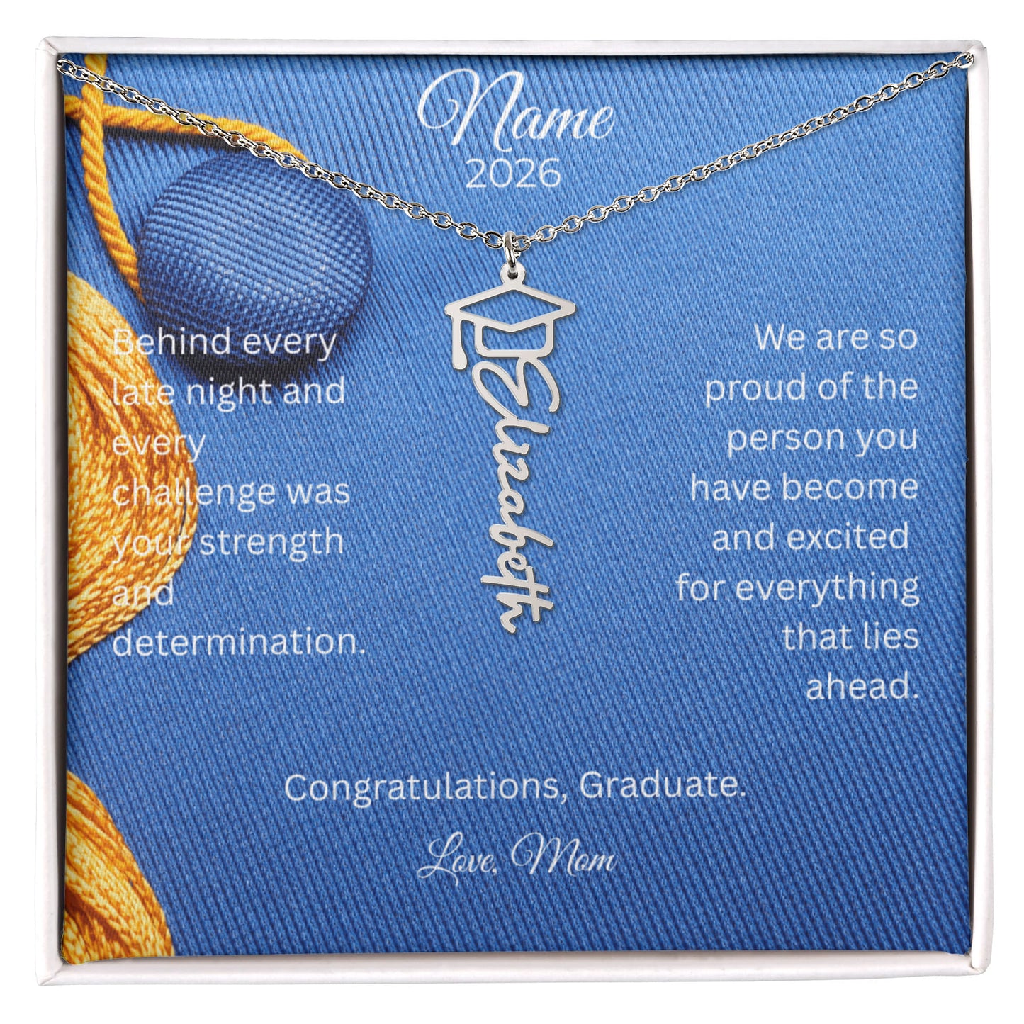 Personalized Graduation Name Necklace