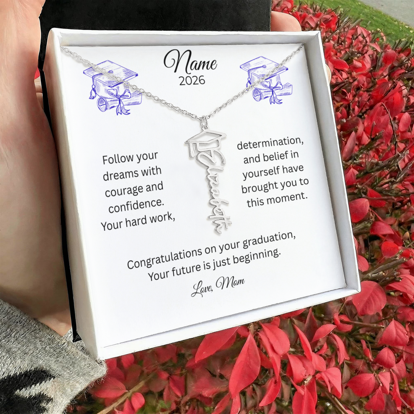 Personalized Graduation Name Necklace