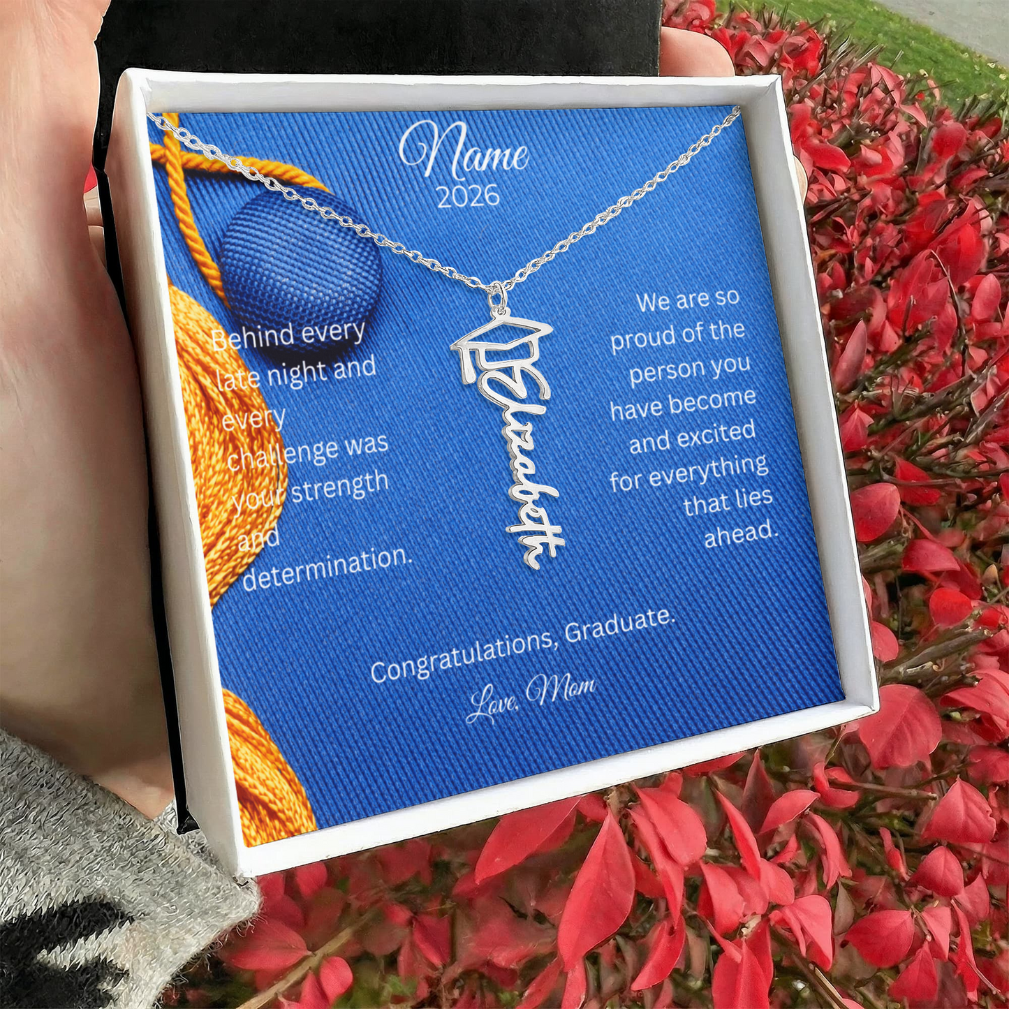 Personalized Graduation Name Necklace