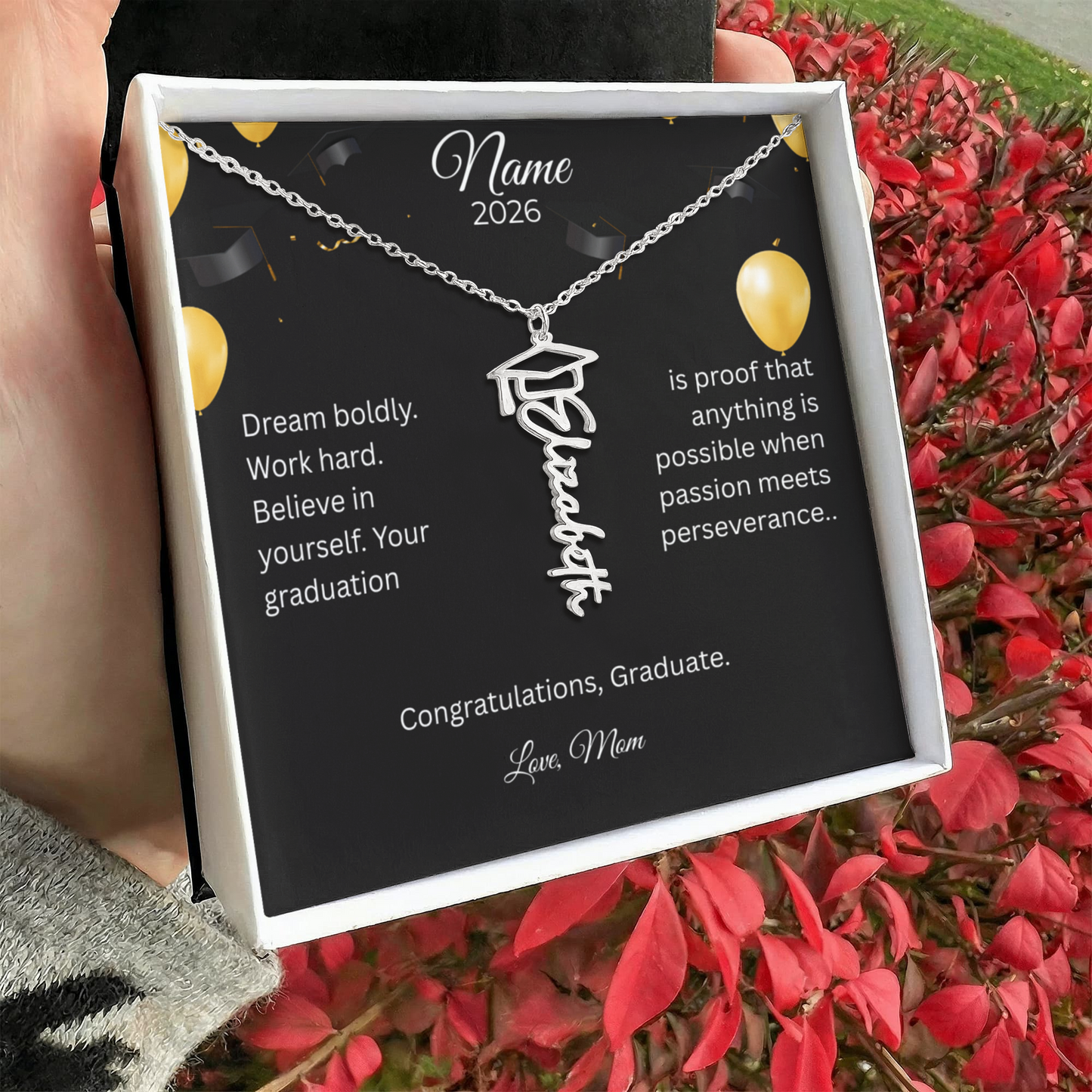 Personalized Graduation Name Necklace