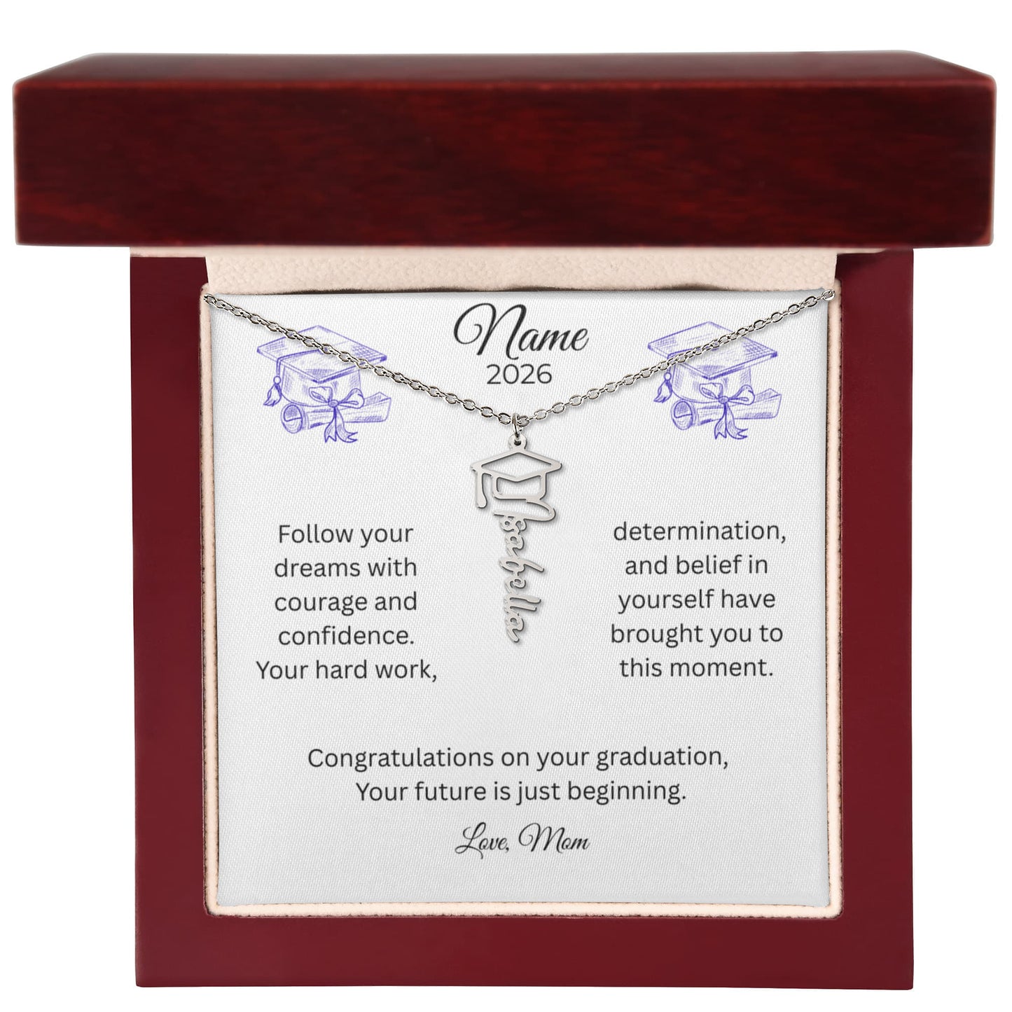 Personalized Graduation Name Necklace