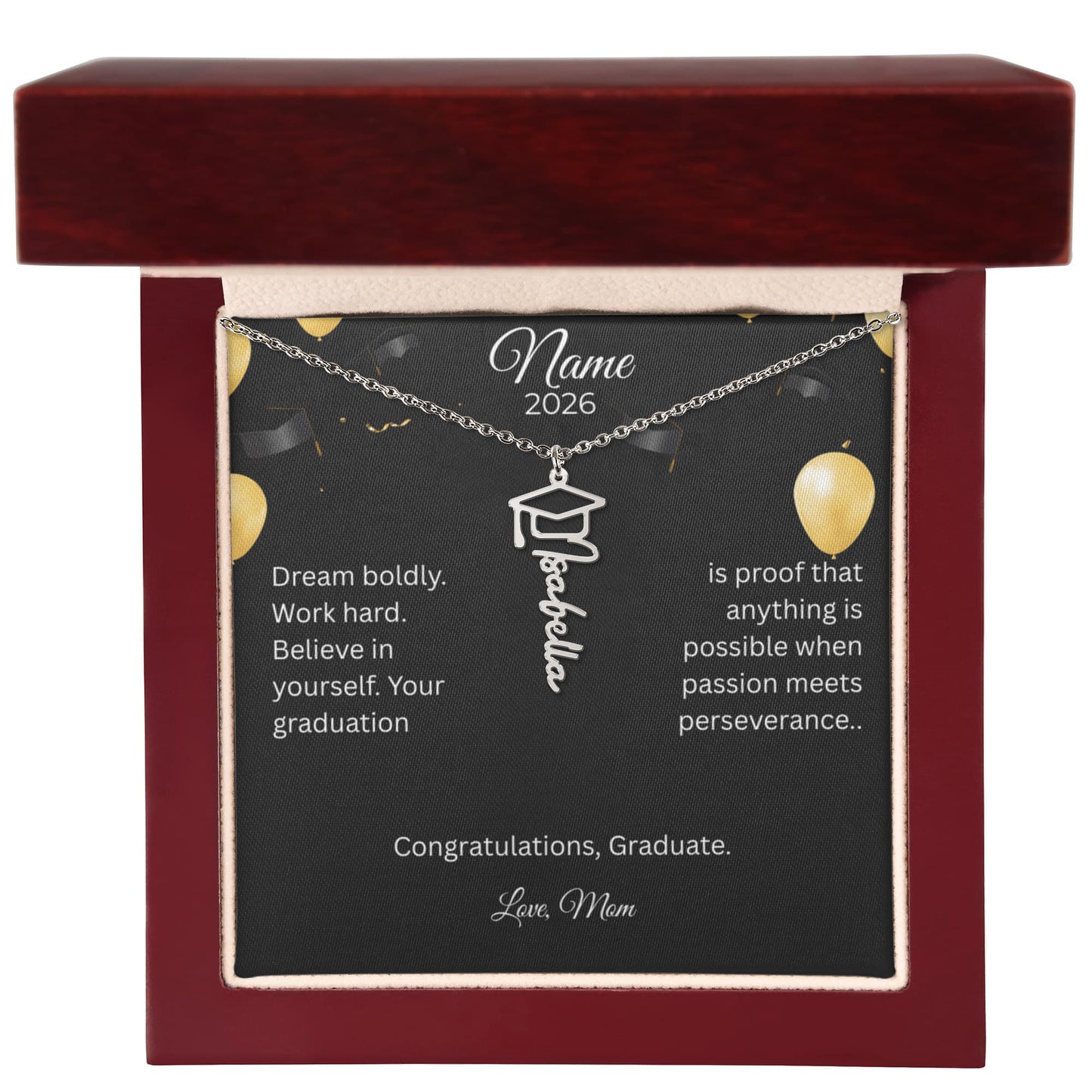 Personalized Graduation Name Necklace