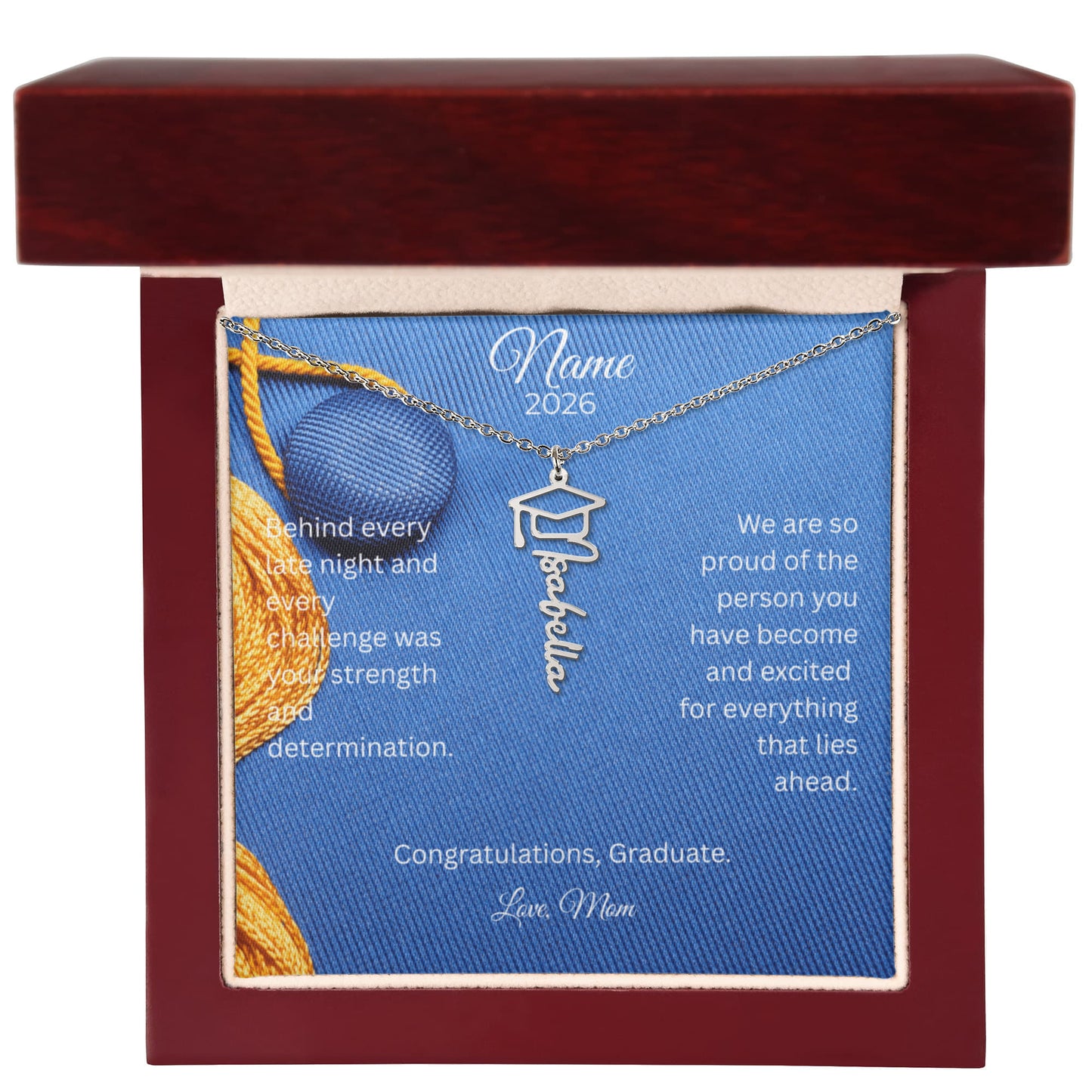 Personalized Graduation Name Necklace