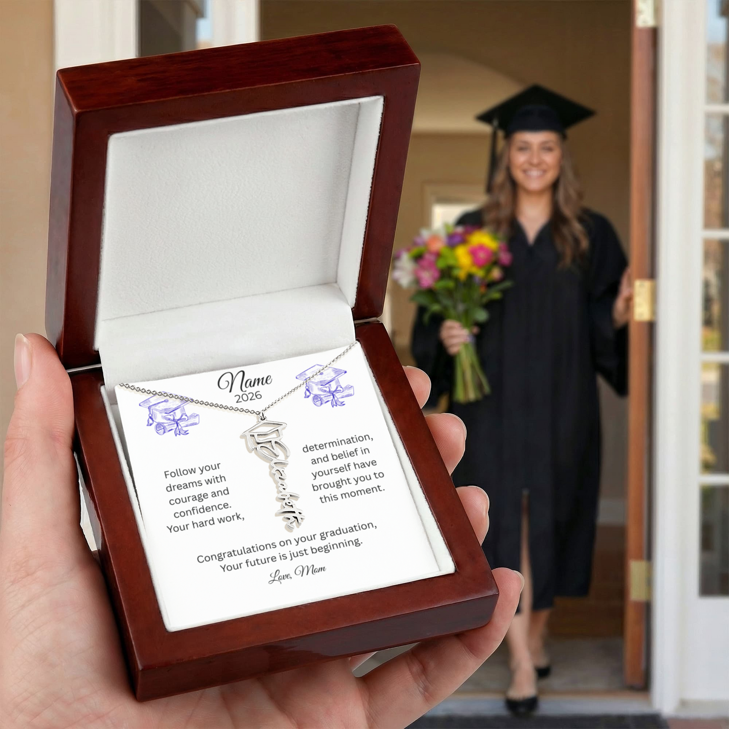 Personalized Graduation Name Necklace