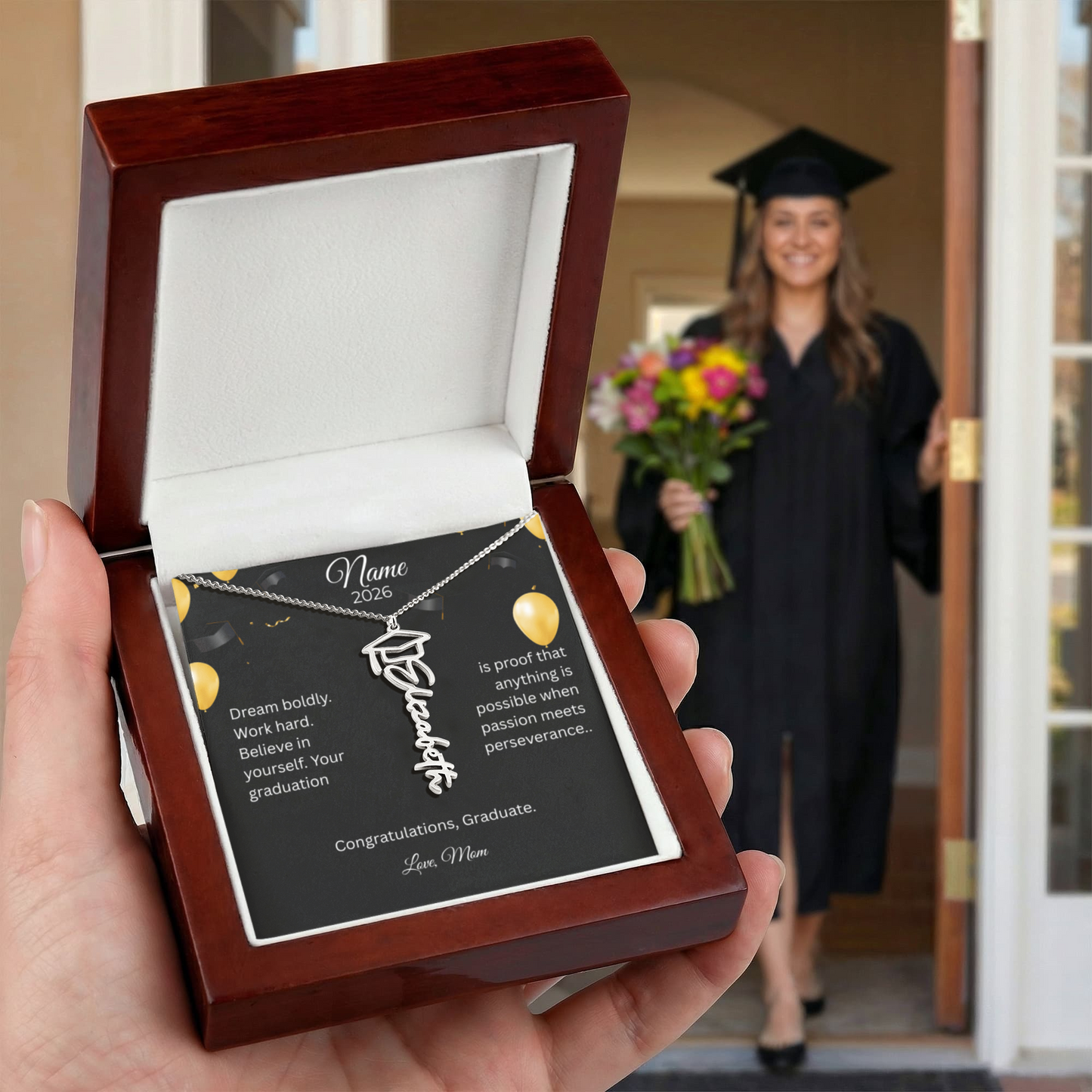 Personalized Graduation Name Necklace