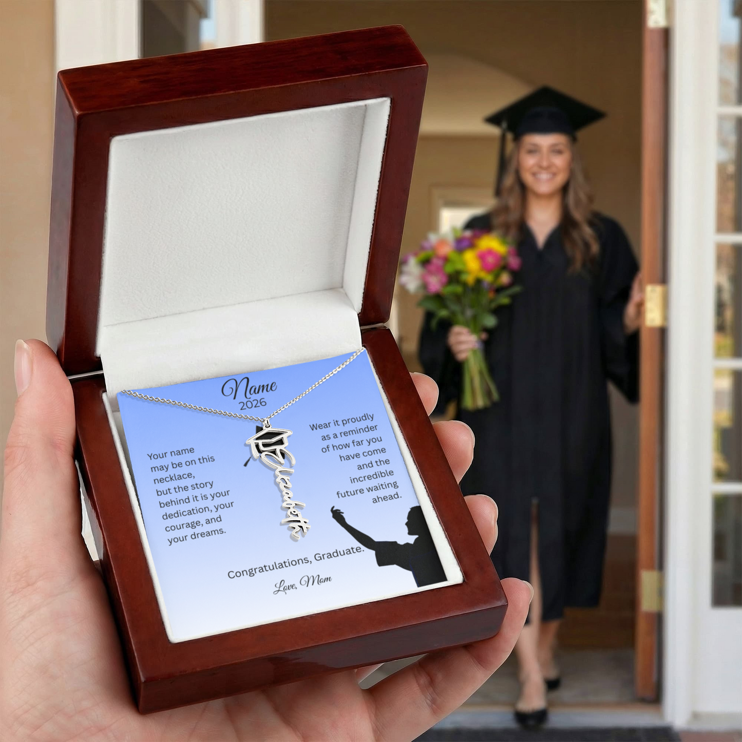 Personalized Graduation Name Necklace