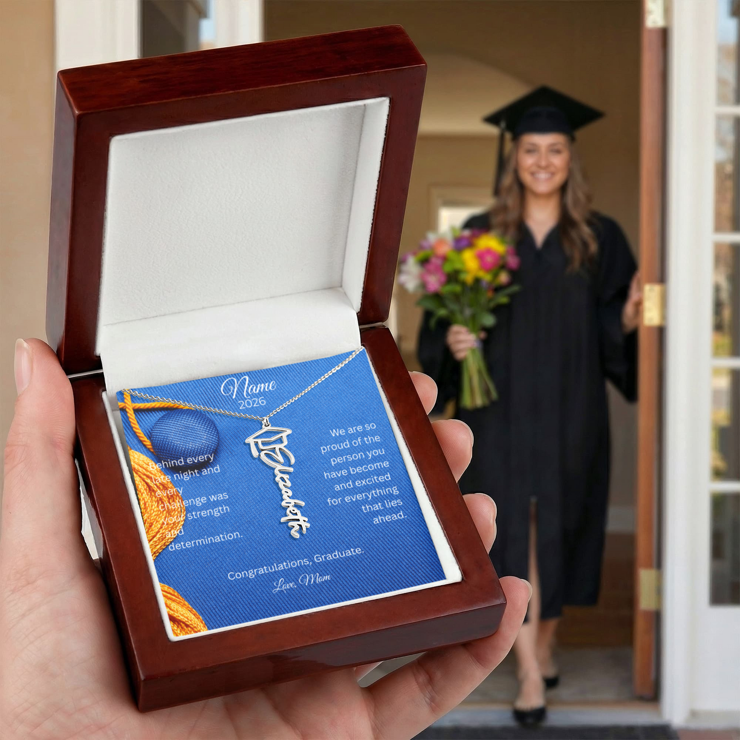 Personalized Graduation Name Necklace