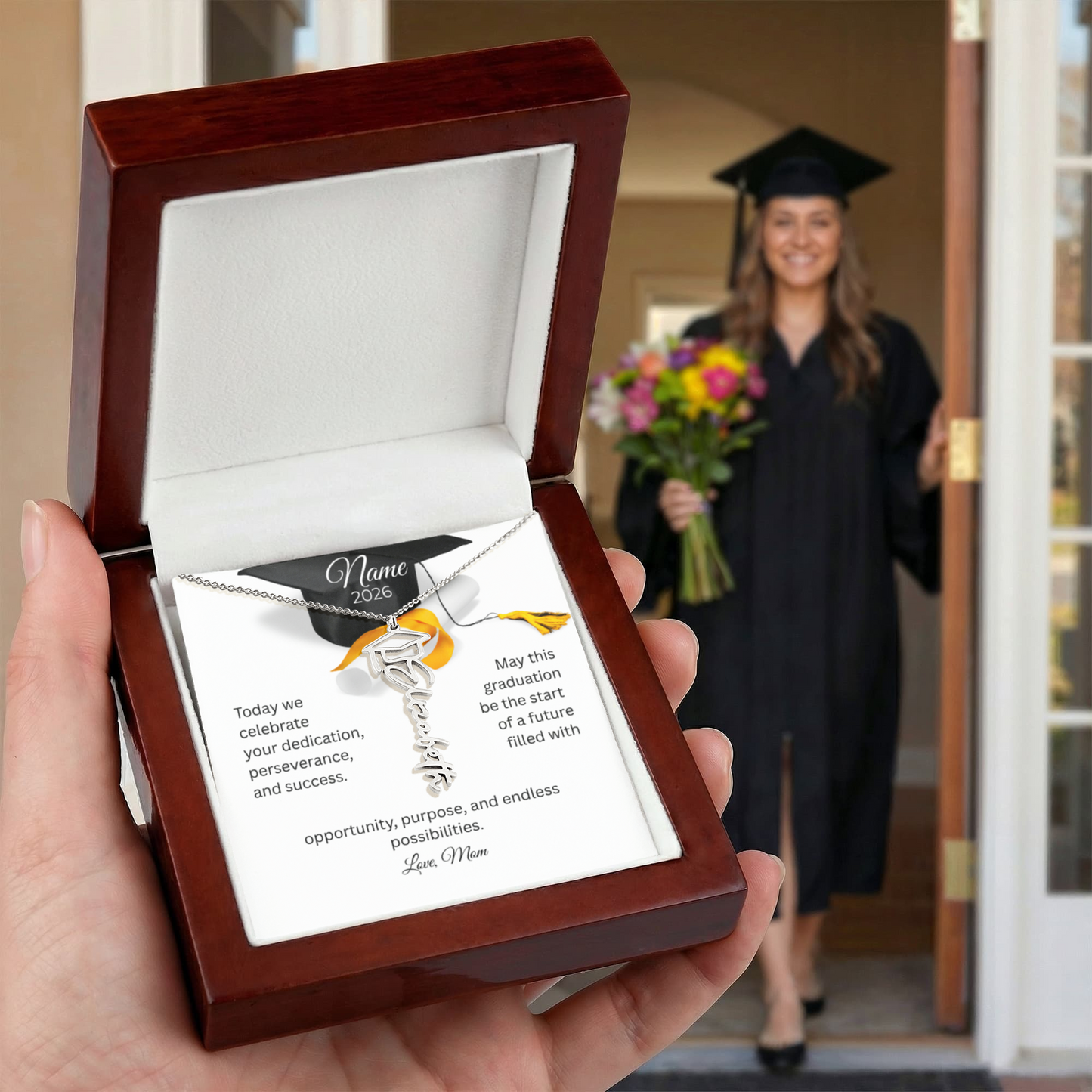 Personalized Graduation Name Necklace
