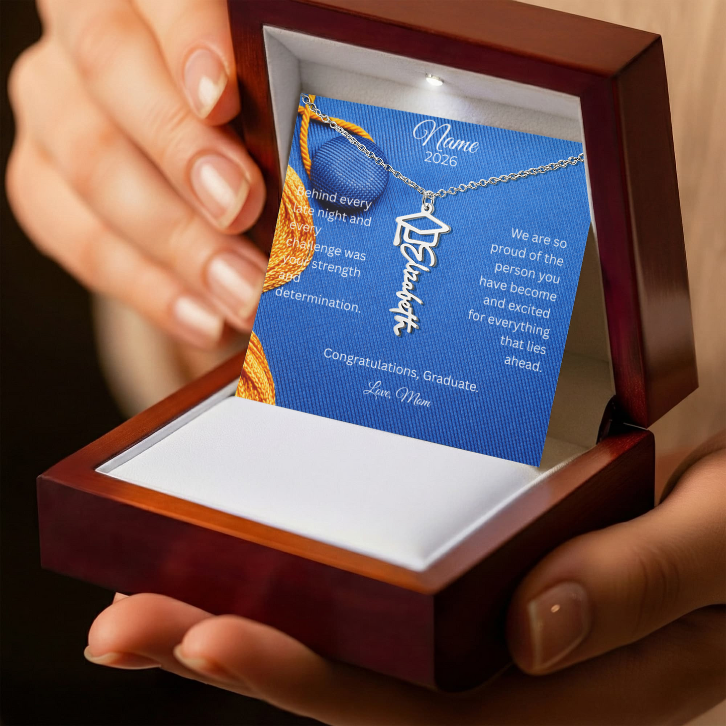 Personalized Graduation Name Necklace