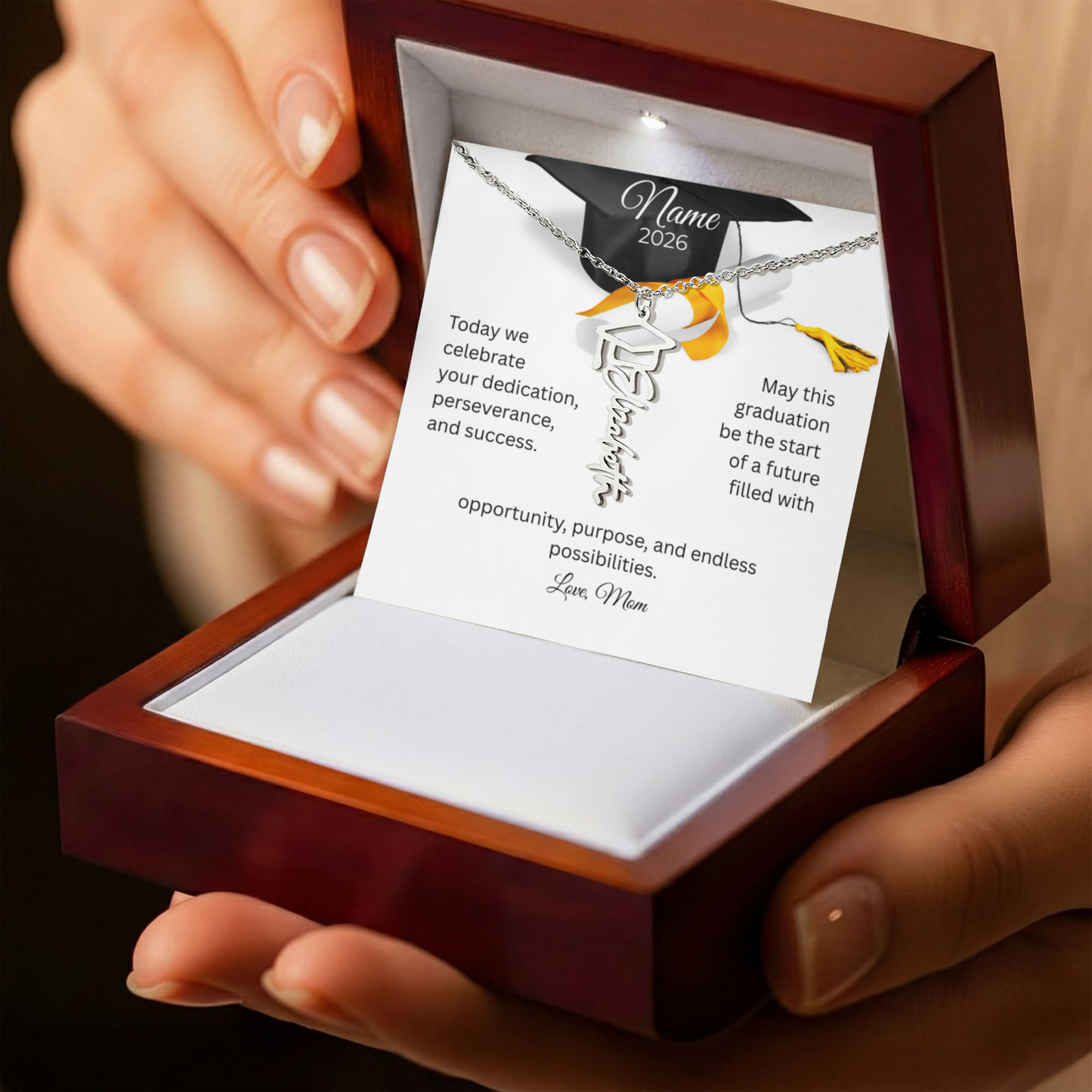 Personalized Graduation Name Necklace