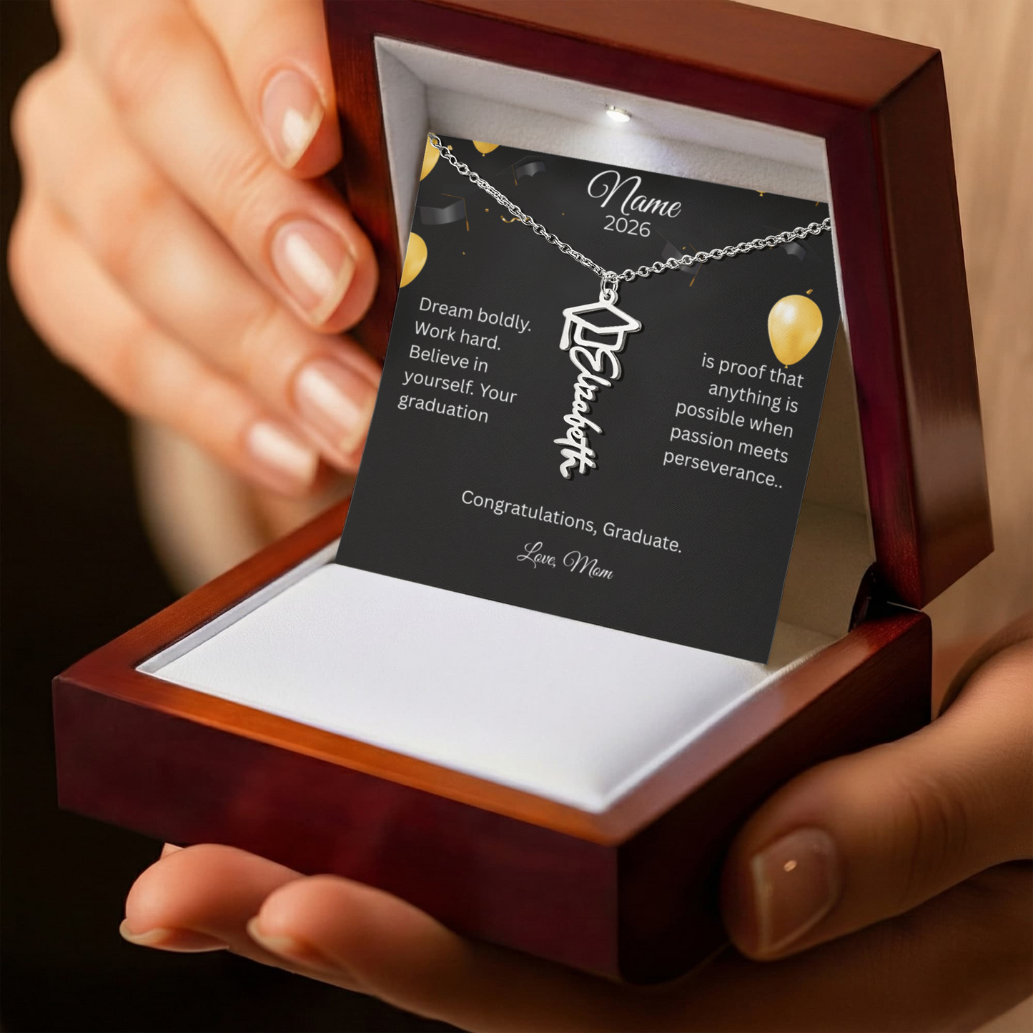 Personalized Graduation Name Necklace