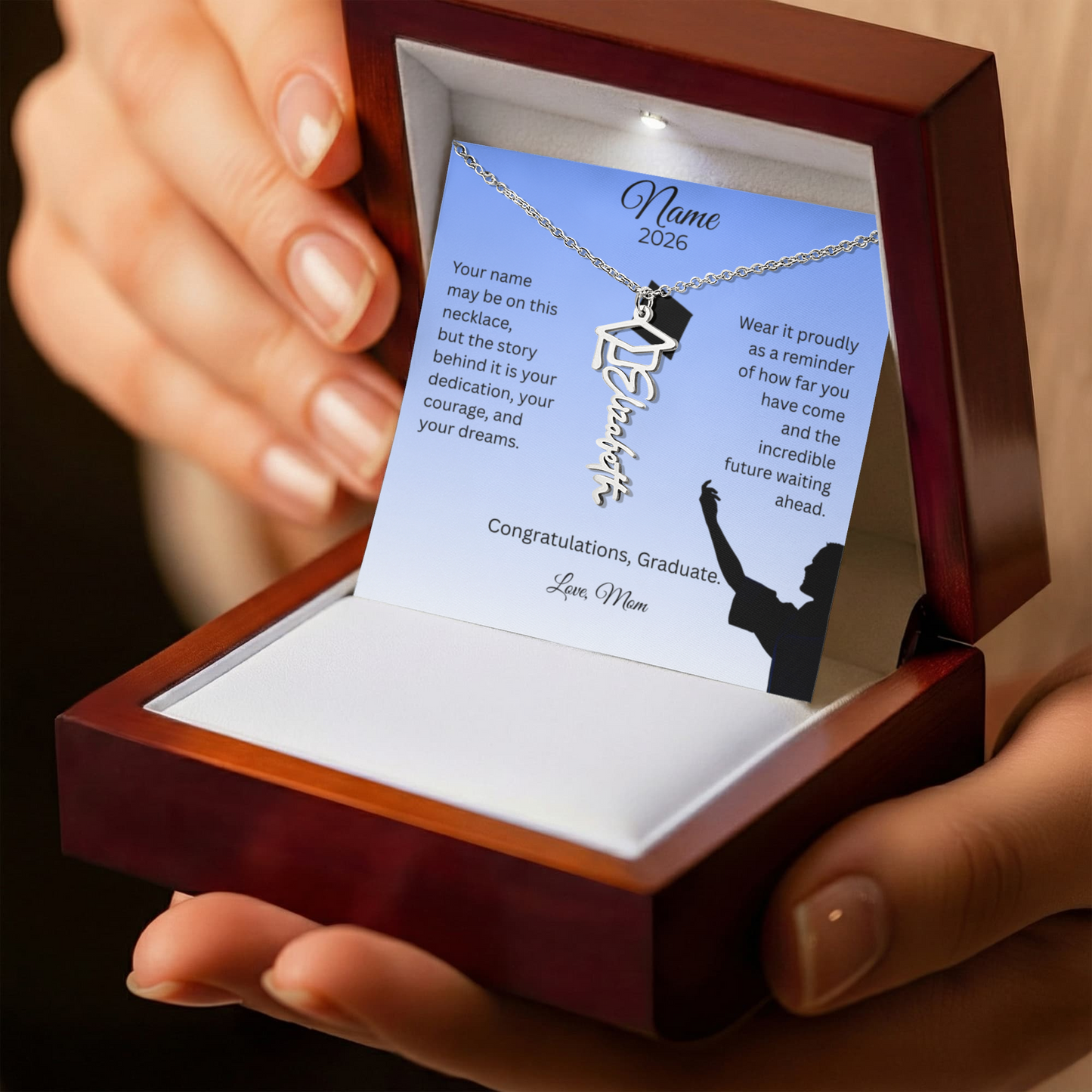 Personalized Graduation Name Necklace
