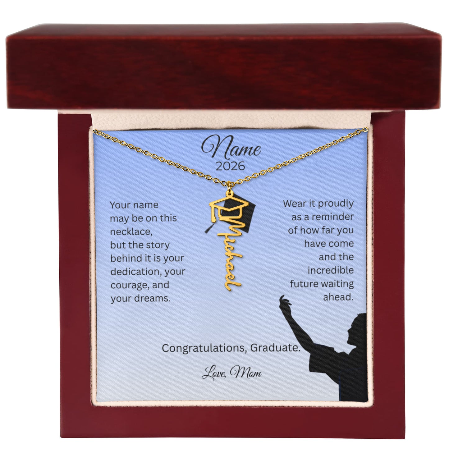 Personalized Graduation Name Necklace
