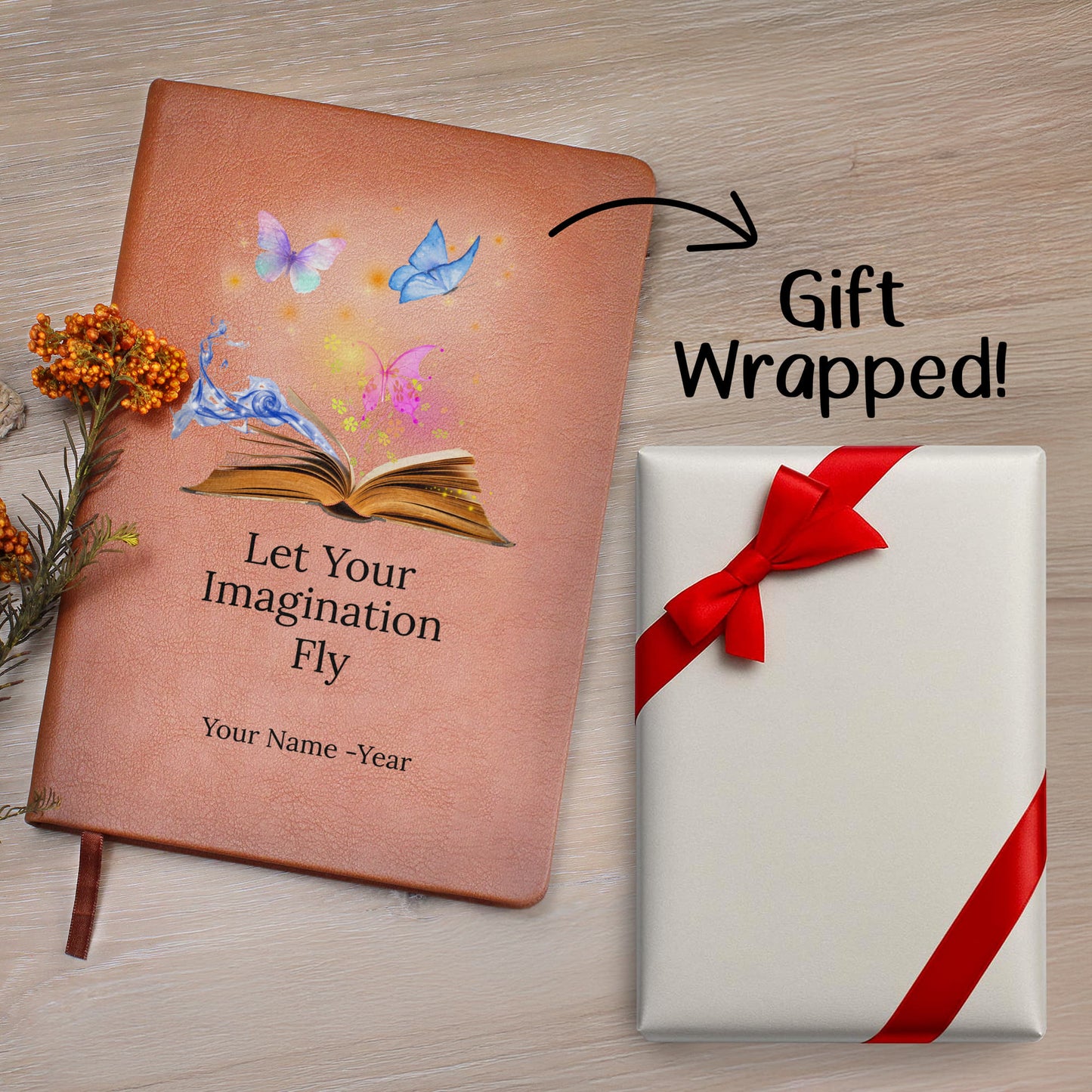 Graphic Journal with Free Gift Wrap-Butterfly Imagination