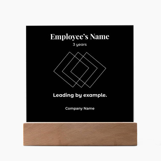 3 Year Employee Milestone Acrylic Plaque